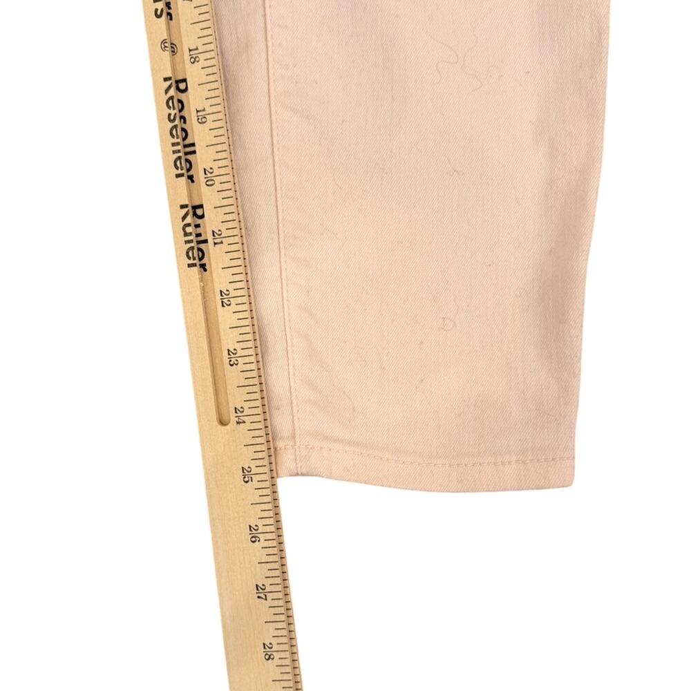 d. jeans Light Pink Blush Skinny Ankle Mid Rise Stretch Jegging Jeans Size 12 - Picture 8 of 9